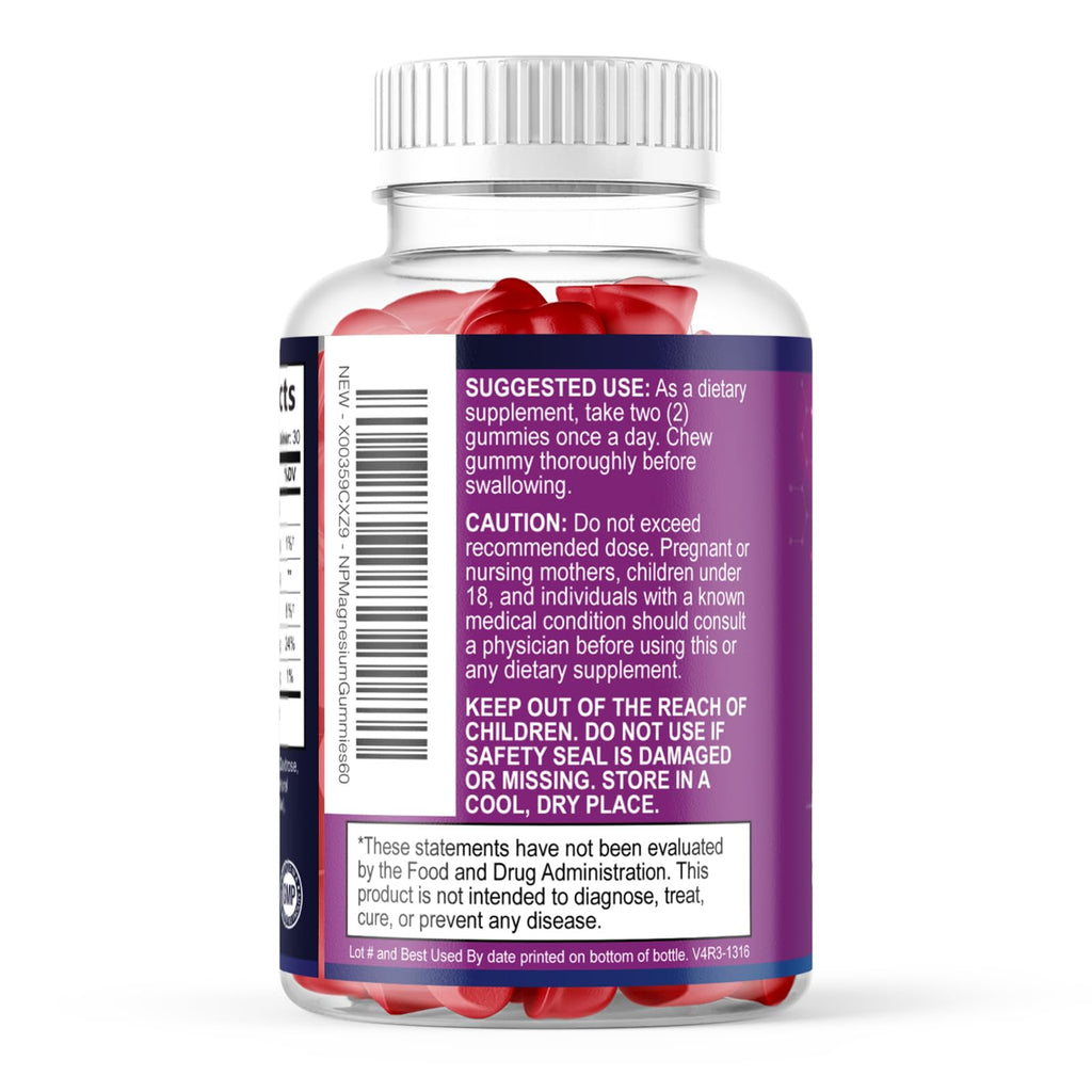Nature's Peak Magnesium Citrate Gummies - High Absorption Magnesium