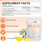 MXCZBSM Vitamin D3 K2 Supplement Softgel