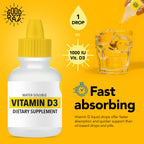 Good Raz - Vitamin D Drops Adult - Water-Soluble Liquid D3 Drops