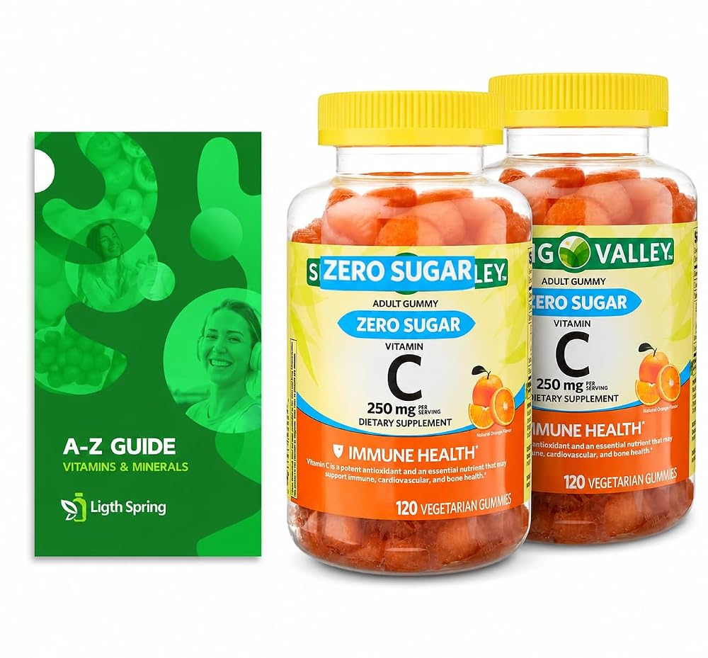 LightSpring Vitamin C 250 mg Gummies Immune Support - 120 Count