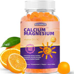 BSSTABBON Calcium Magnesium Gummies with Zinc Vitamin D3 K2 - 60 Gummies