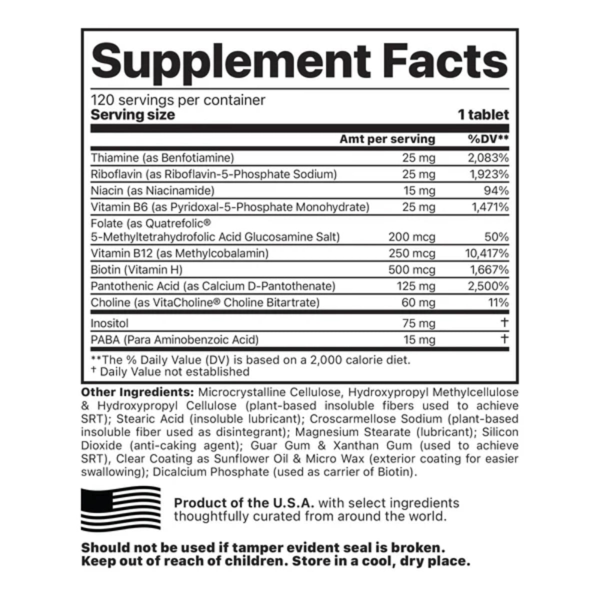 Jigsaw Health Activated B Complex with SRT - 120 Tablets - image 2