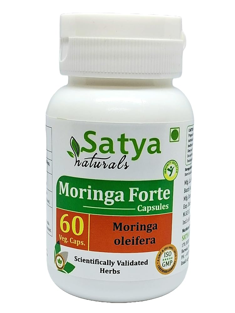 Satya Naturals Moringa Forte Capsules 500 mg. 60 Veg. Capsule