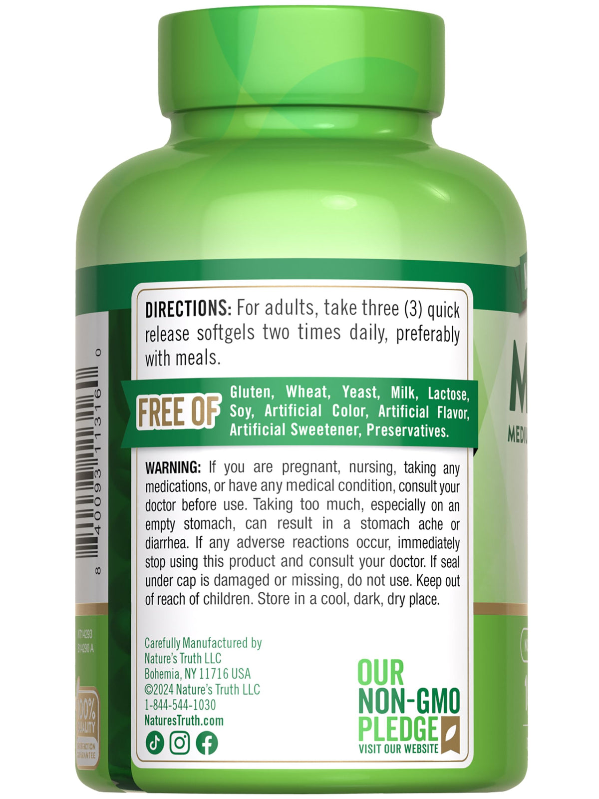 Nature's Truth MCT Oil Pills 3600mg Keto Friendly - 100 Softgels - image 7
