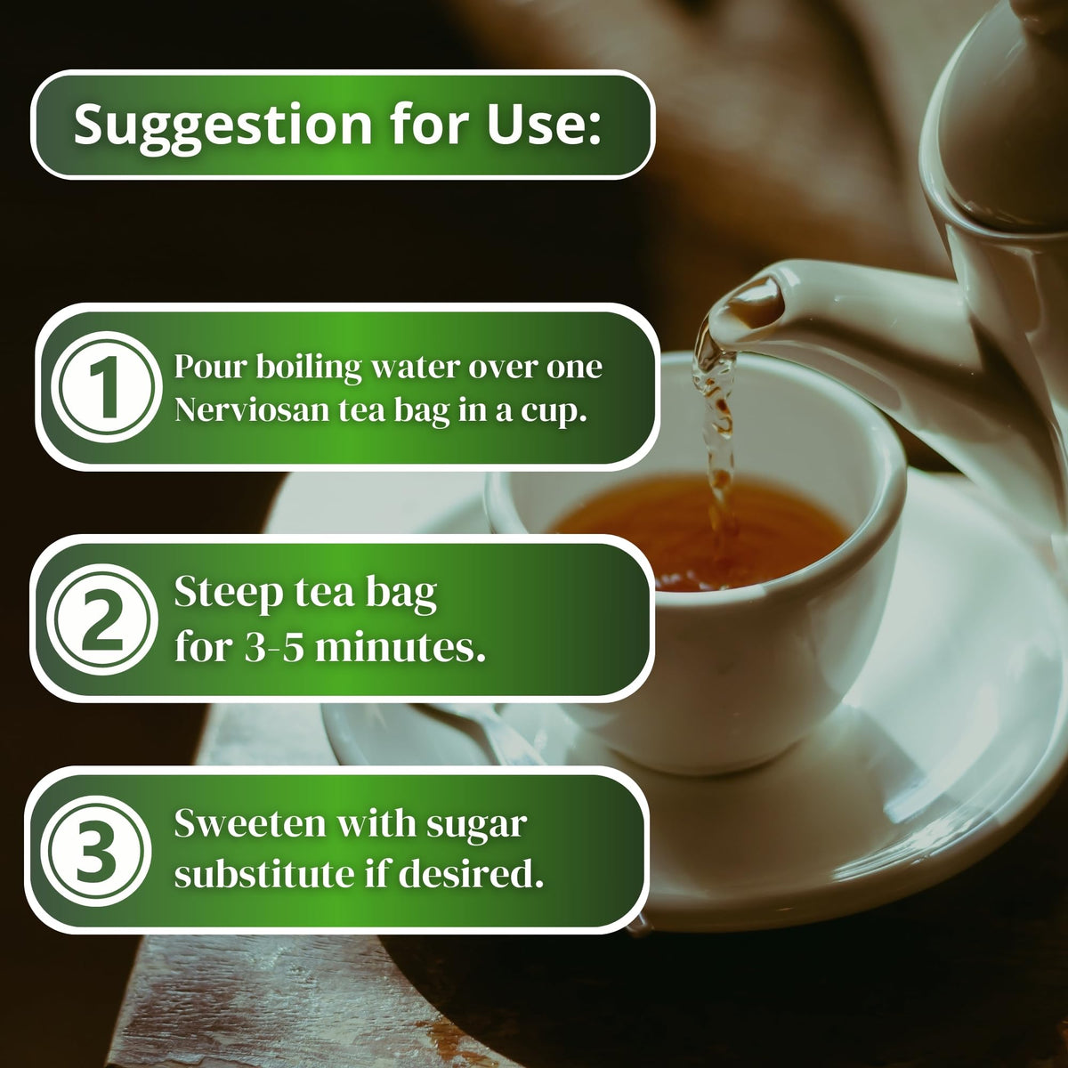 Hanan Nerviosan Calming Herbal Blend Tea - 25 Tea Bags - image 5
