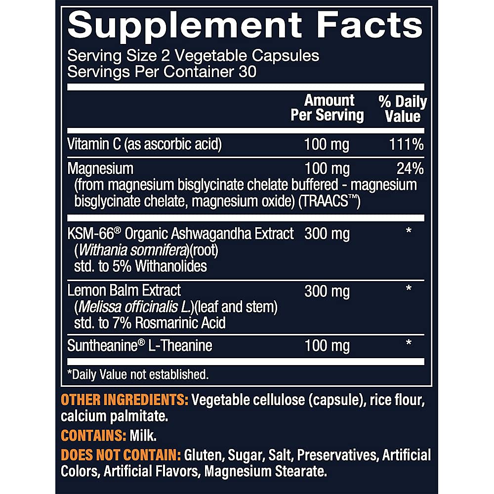 Vthrive Relax and Restore Stress and Adrenal Support - 60 Capsules - image 2