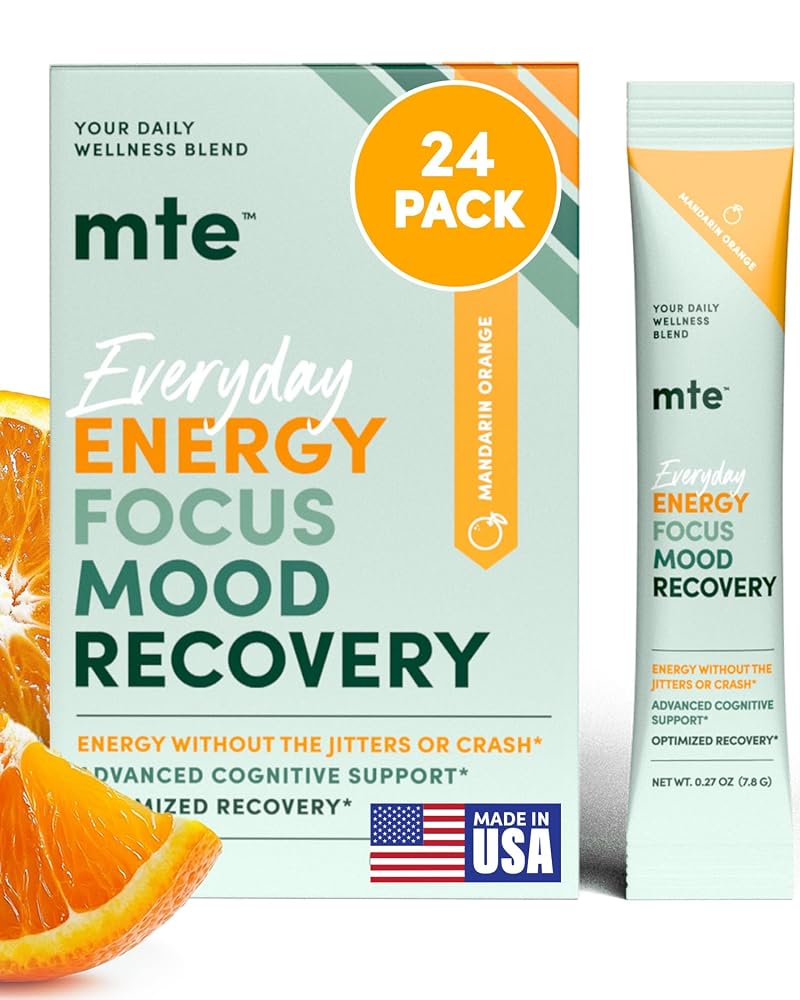 MTE Energy Drink Powder with Paraxanthine 24 Caffeine Free Energy