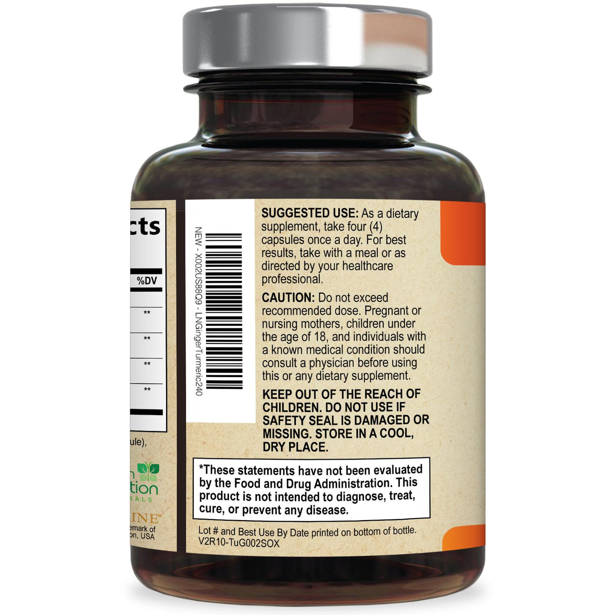 Health Nutrition Naturals Turmeric Curcumin Supplement - 95%