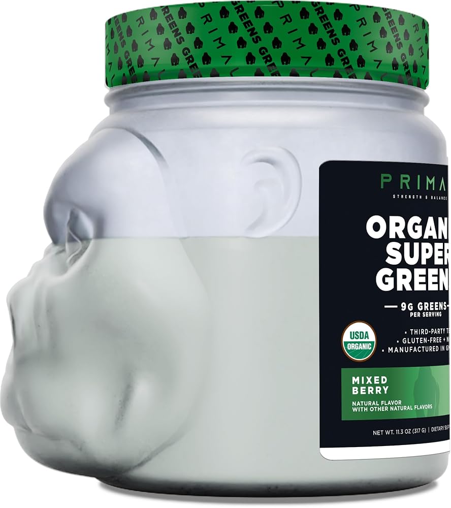 Primal Organic Super Greens Powder Mixed Berry - 30 Servings - image 4