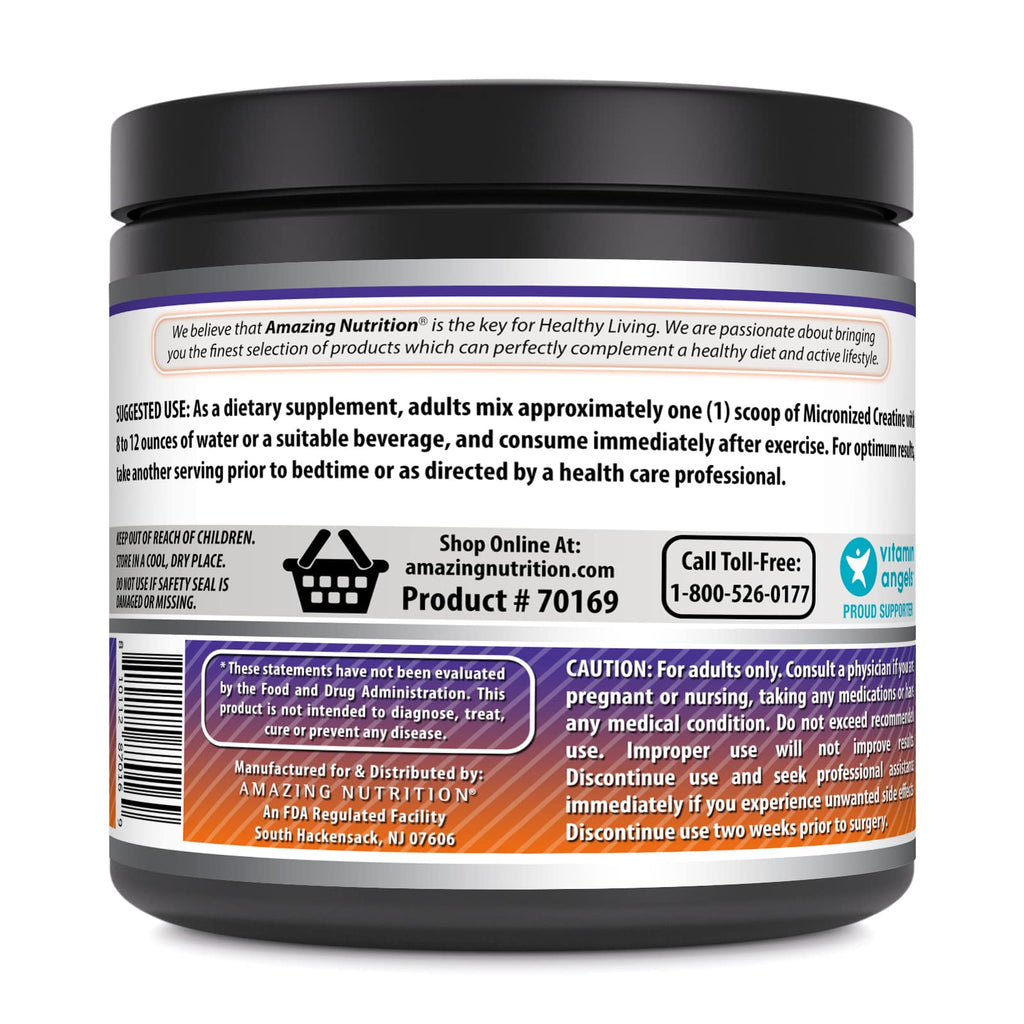 Amazing Formulas Micronized Creatine Monohydrate Powder Supplement