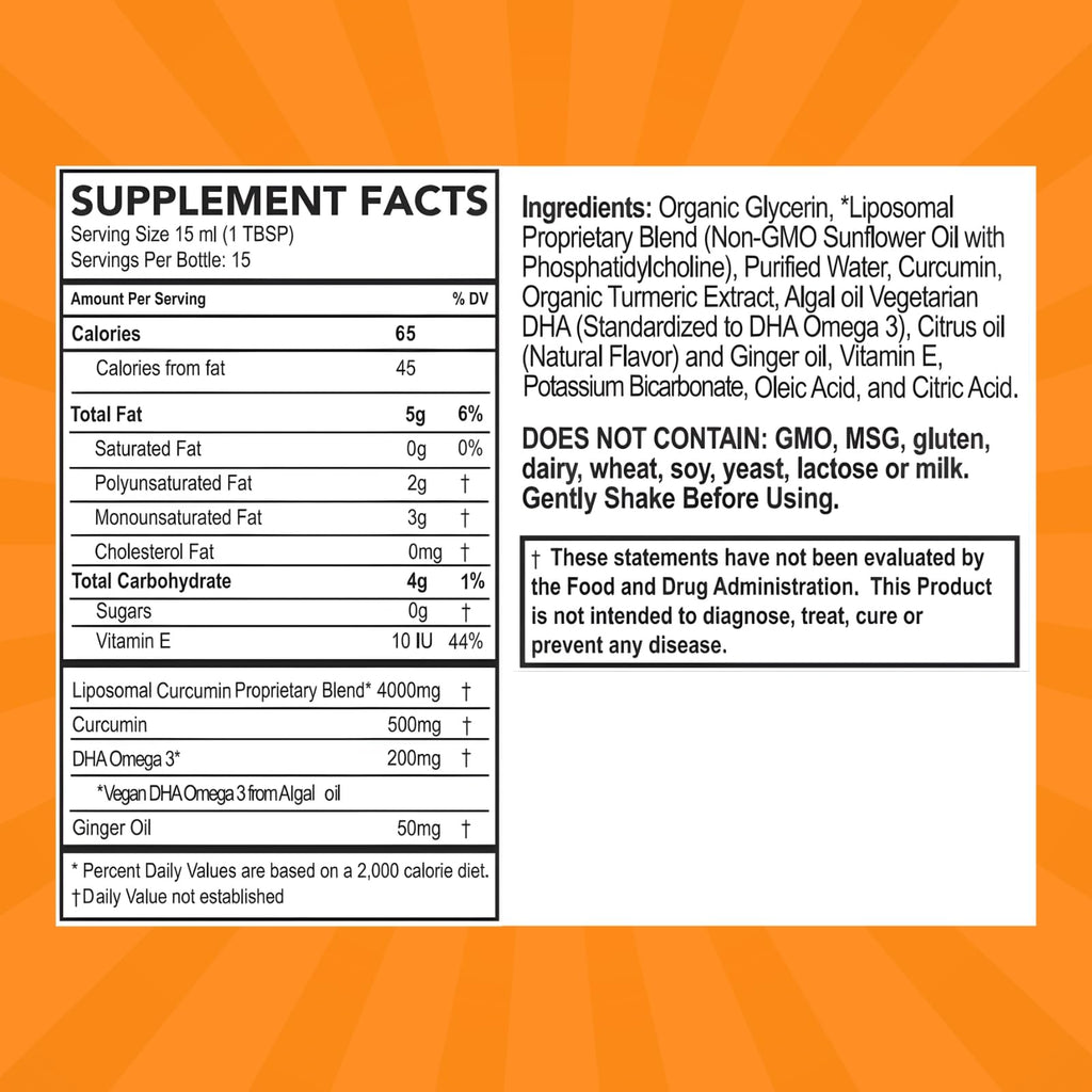 PURALITY HEALTH Liposomal Curcumin Gold Liquid - 8 Fl oz - image 2