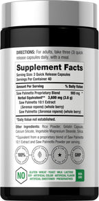 Horbäach Saw Palmetto Extract - 120 Capsules - image 2