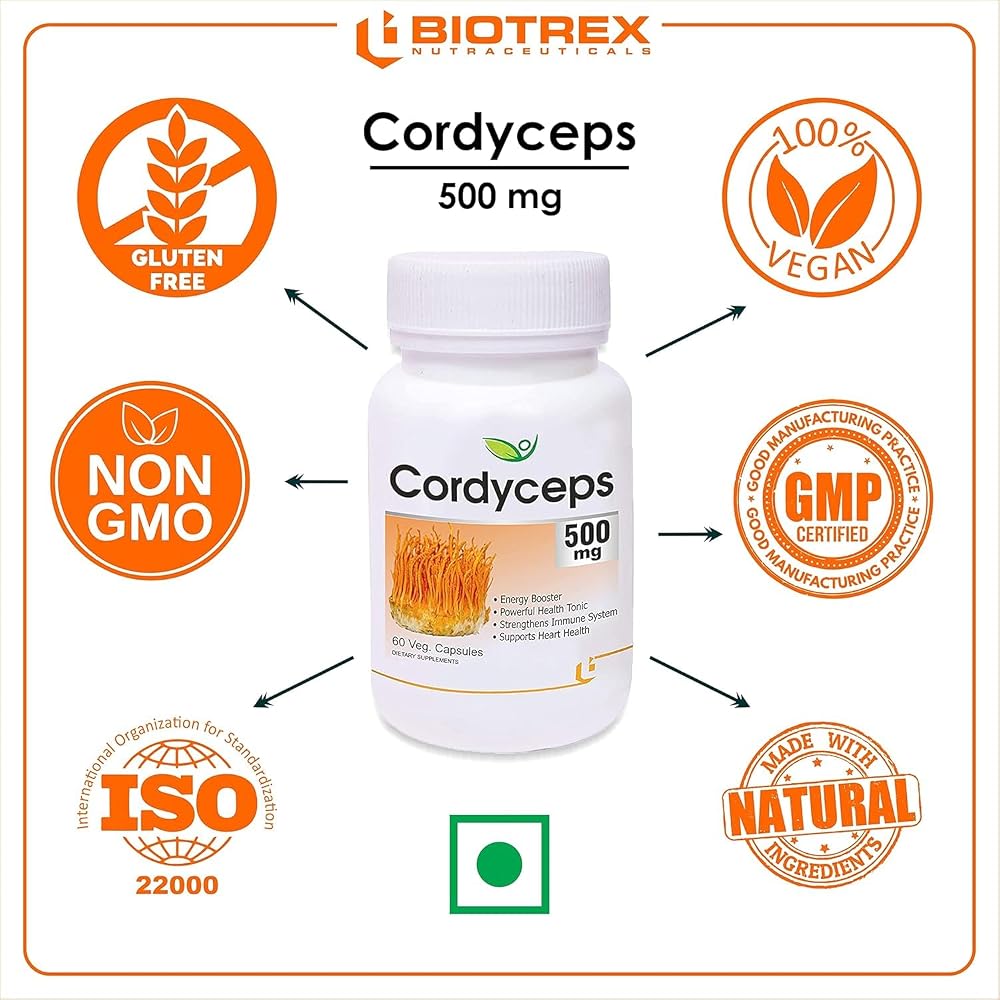 Generic Nutraceuticals Cordyceps 500mg - 60 Vegetarian Capsules - image 4