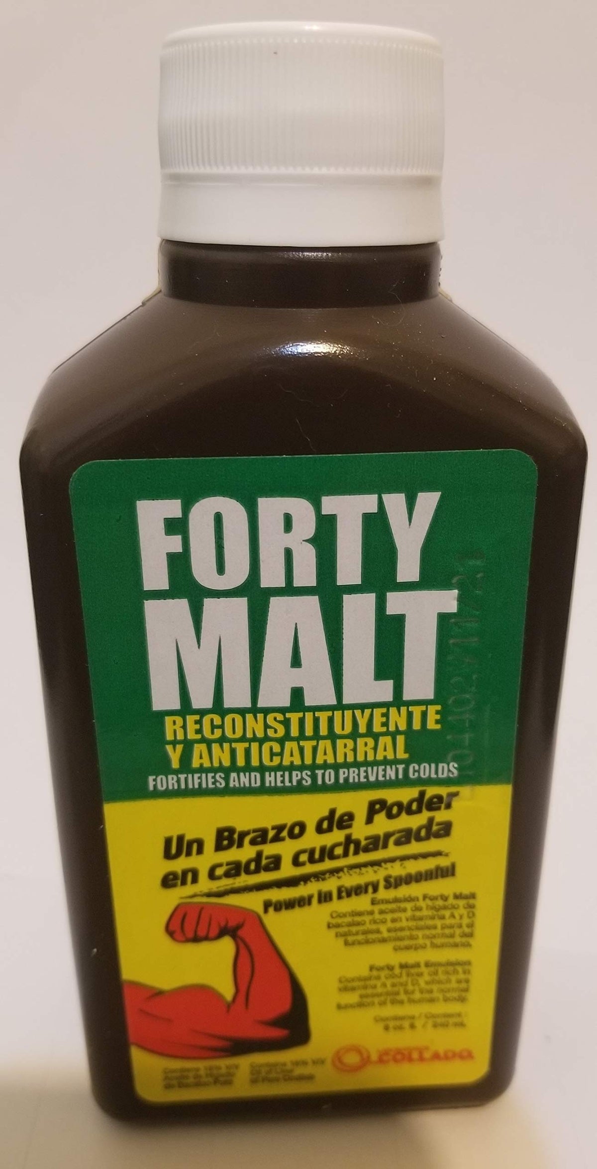 Forty Malt Reconstituyente Y Anticatarral Energy Supplement - 8 Fl Oz - image 2