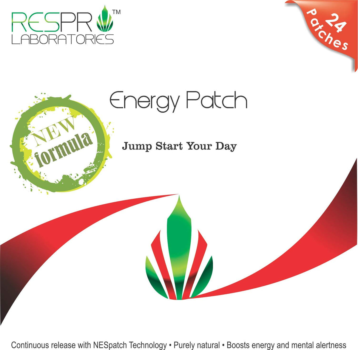 Respro Laboratories New Energy Patch with B12 & Guarana - 24 Patches - image 5