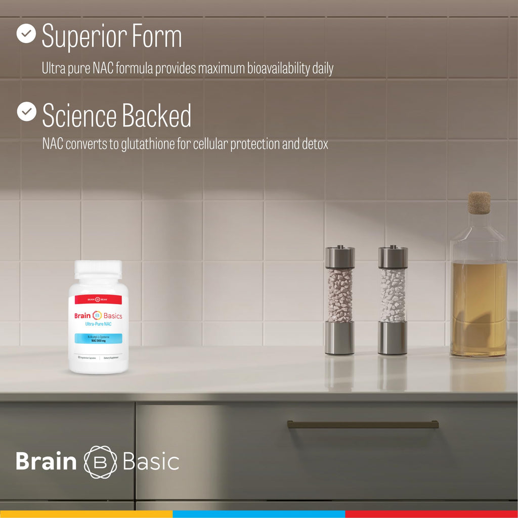 Brain Bean Ultra NAC Glutathione Precursor - 90 Capsules - image 3