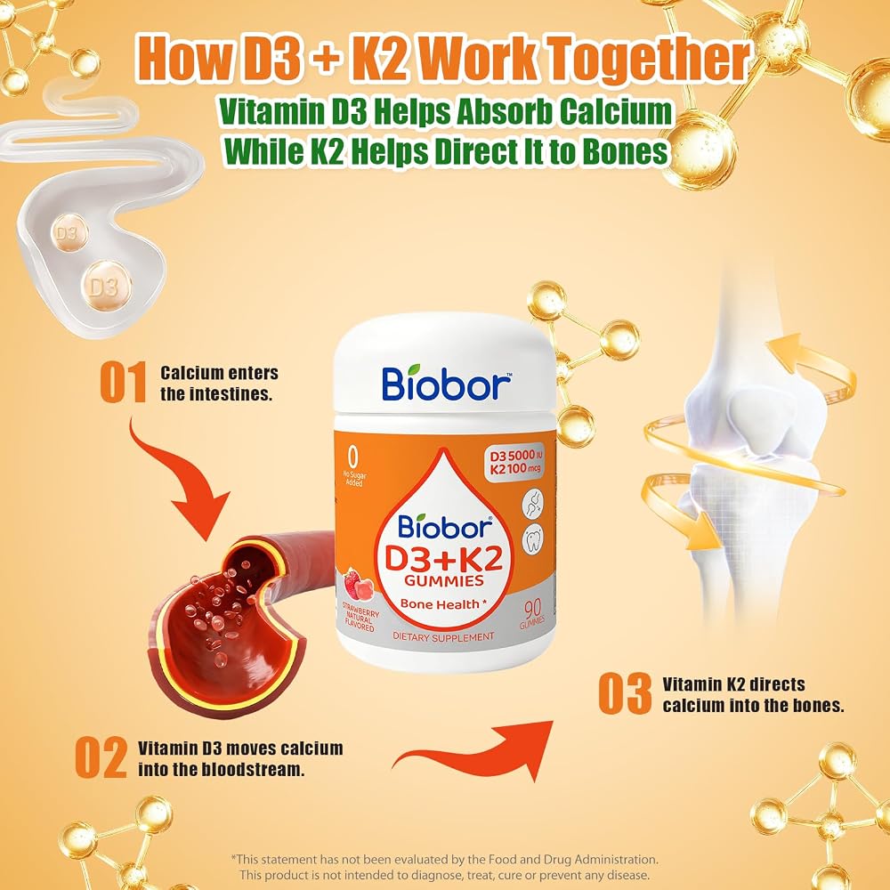 Biobor Vitamin D3 K2 Gummies