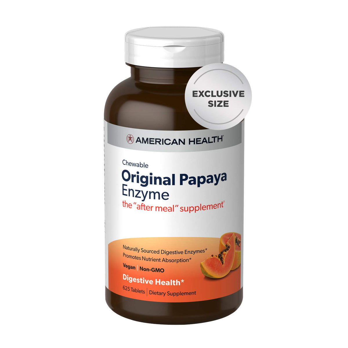 American Health Original Papaya Enzyme - 625 Tablets