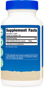 Nutricost Organic Chlorella 500mg - 240 Tablets - image 5