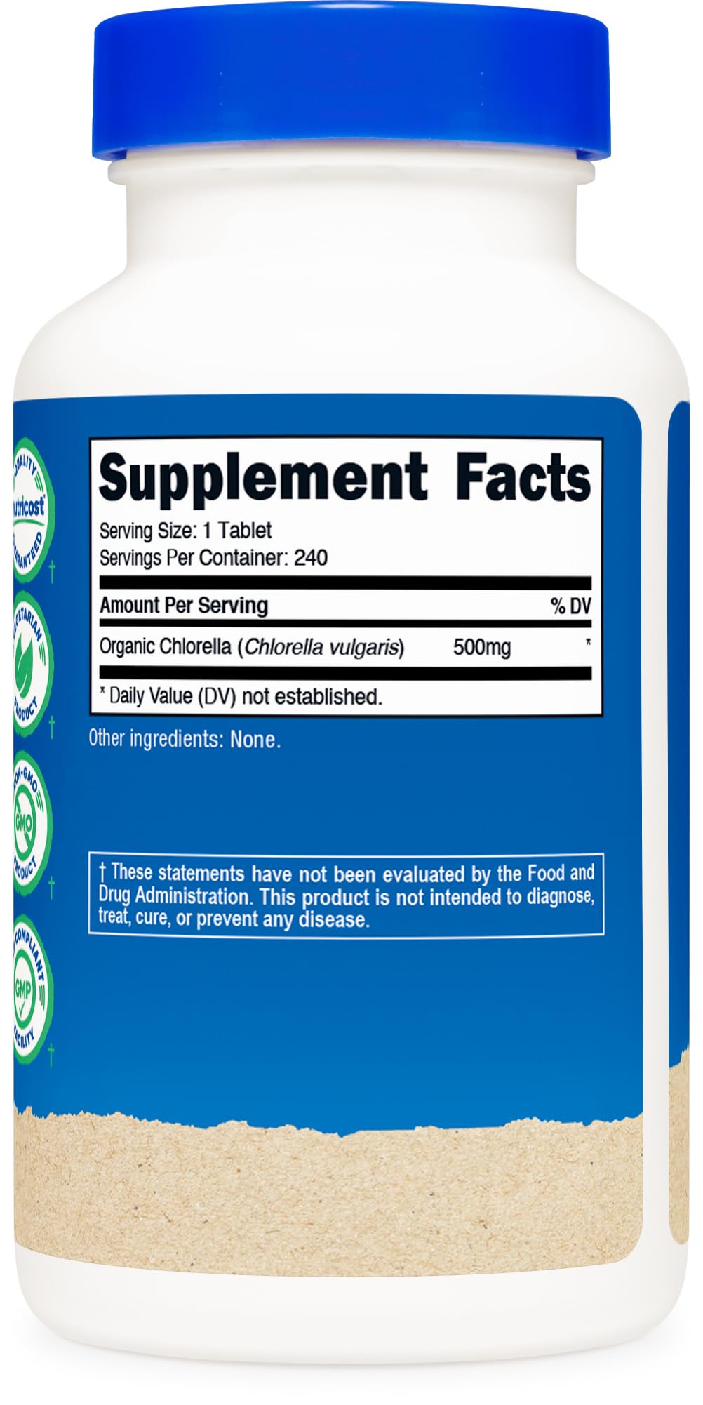 Nutricost Organic Chlorella 500mg - 240 Tablets - image 5