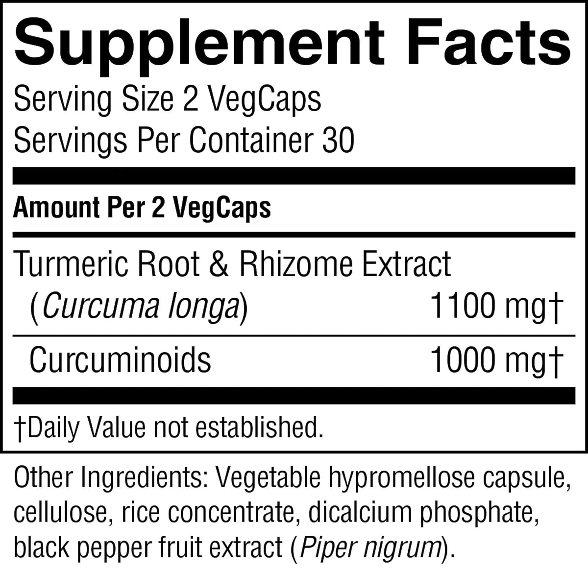 Nature's Sunshine Turmeric Curcumin - 60 Vegetarian Capsules - image 3