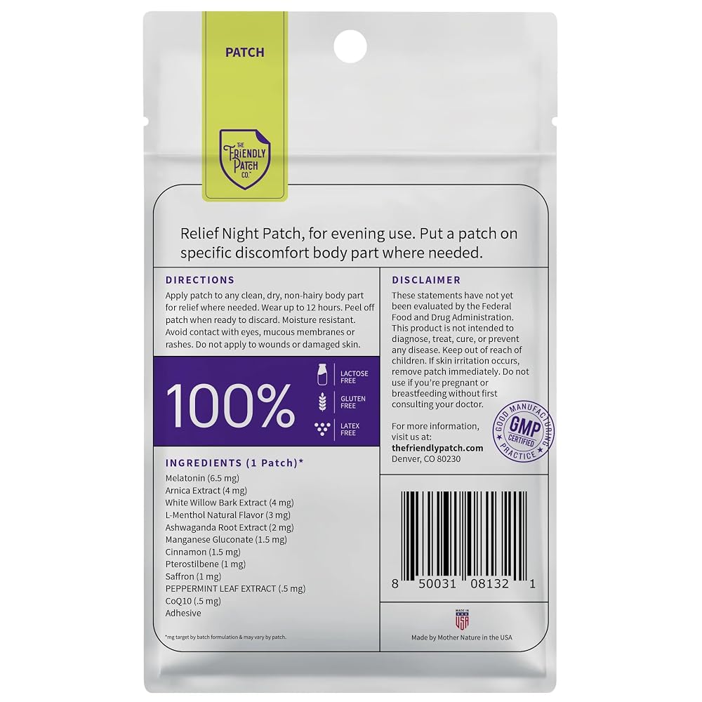 The Friendly Patch Relief Night Patch for Sleep - 8 Count - image 4