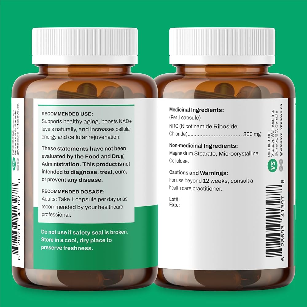 Vitasave NiaMax NAD+ Supplement 300mg - 30 Capsules - image 3