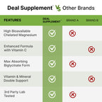DEAL SUPPLEMENT Magnesium Glycinate 500mg - 240 Capsules - image 5
