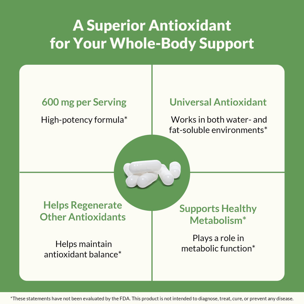 Natural Wellness Alpha Lipoic Acid 600 mg Antioxidant - 60 Capsules - image 5