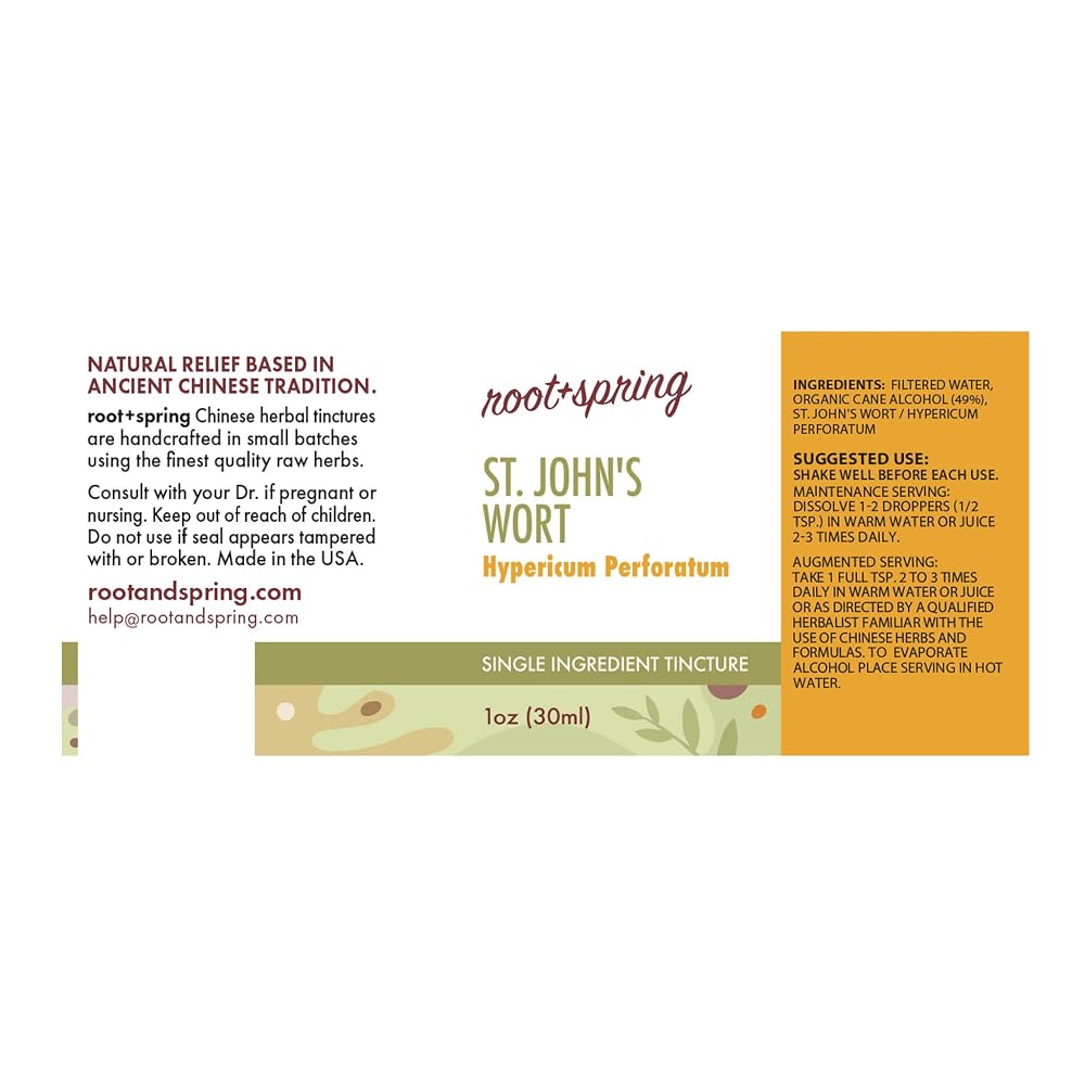 root + spring St. John's Wort Hypericum Perforatum Herbal Tincture - 1 Fl Oz - image 2