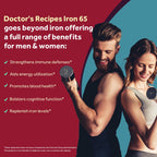 Doctor's Recipes Iron Supplement 65 mg with Vitamin C - 180 Tablets - image 3