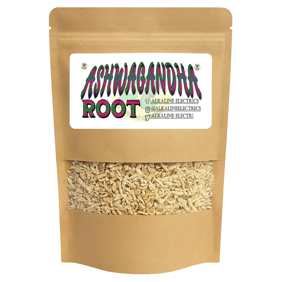 Alkaline Electrics Ashwagandha Root Organic Stress Relief - 4oz