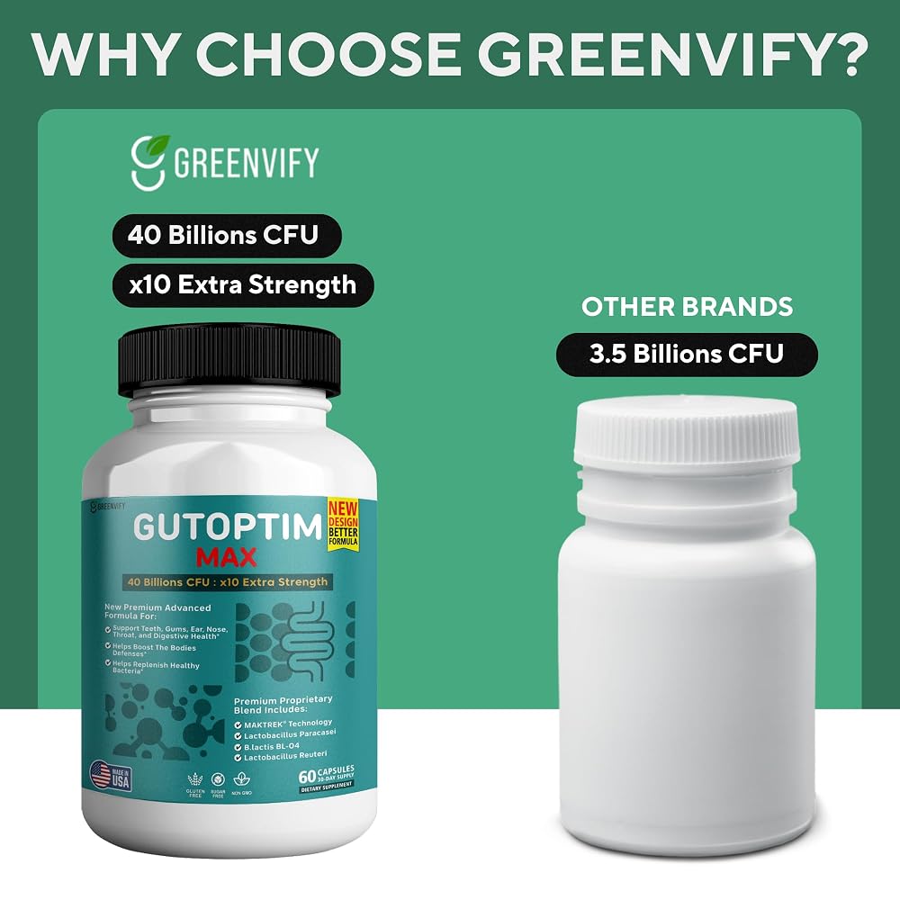 GREENVIFY ProBiotia Max 40 Billion CFU Extra Strength Oral Probiotic