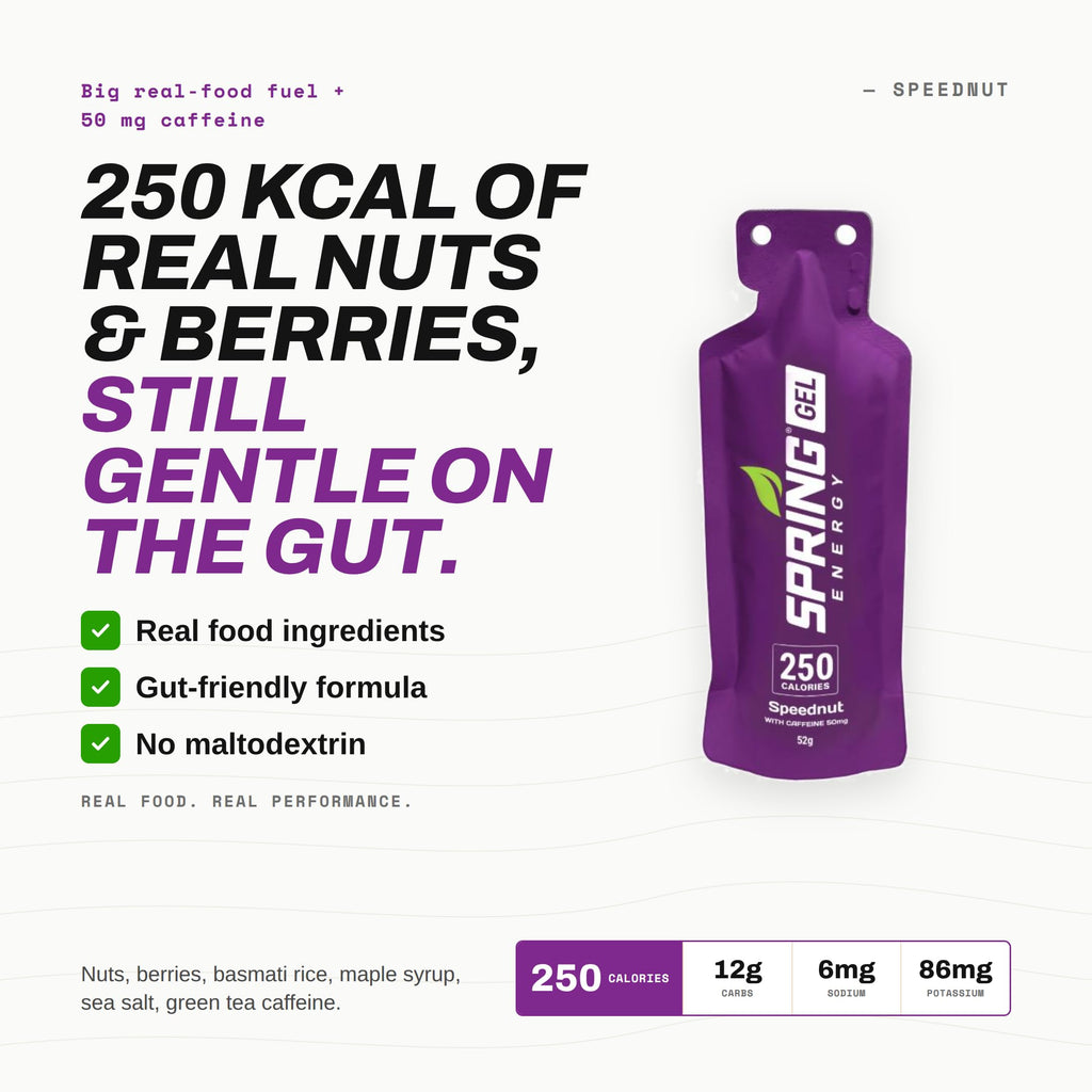 SPRING Energy Gel Speednut with Caffeine 50mg - 20 Pack - image 2