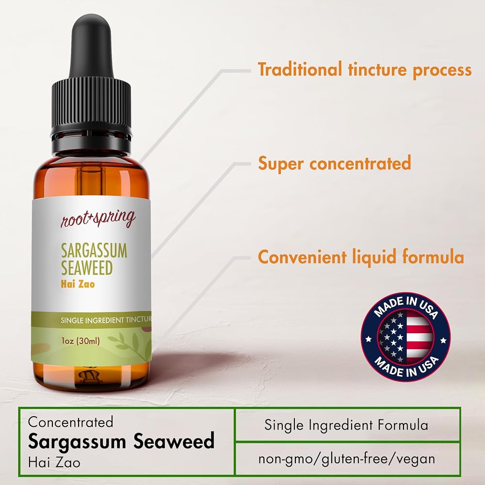 root + spring Sargassum Seaweed Herbal Tincture - 4 oz - image 7