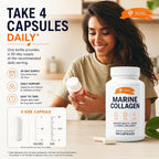 SIRUNES Marine Collagen Peptides - 120 Capsules - image 4