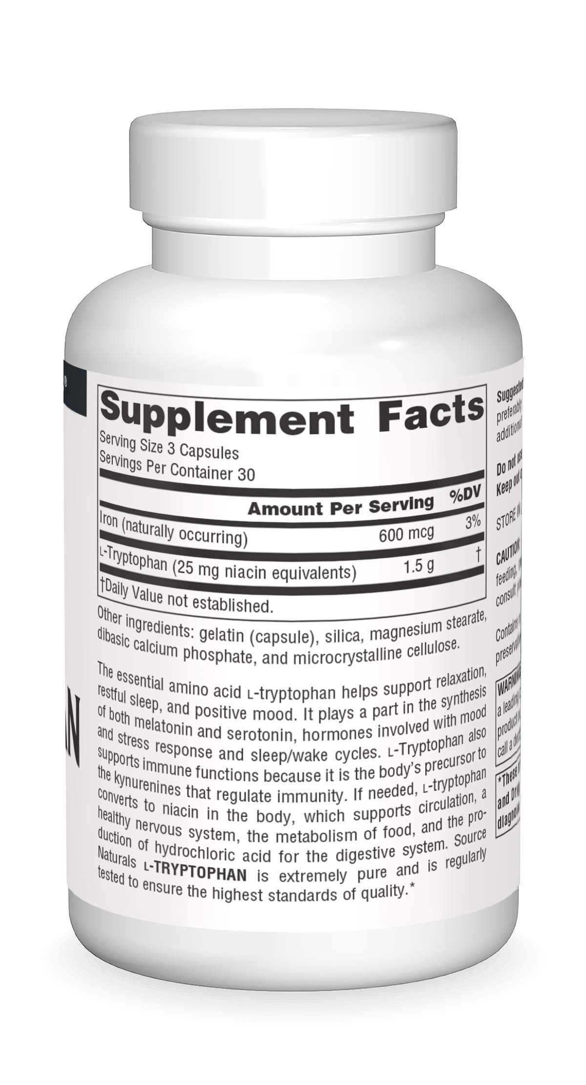 Source Naturals L-Tryptophan 500mg