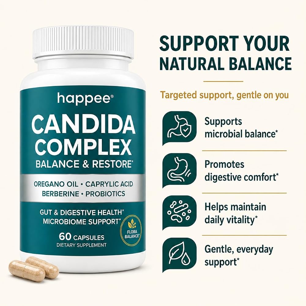 Happee Candida Cleanse Detox Supplement
