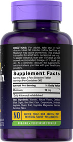 Carlyle Melatonin 12 mg Fast Dissolve