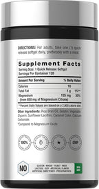Horbäach Magnesium Citrate 850mg - 120 Softgels - image 2
