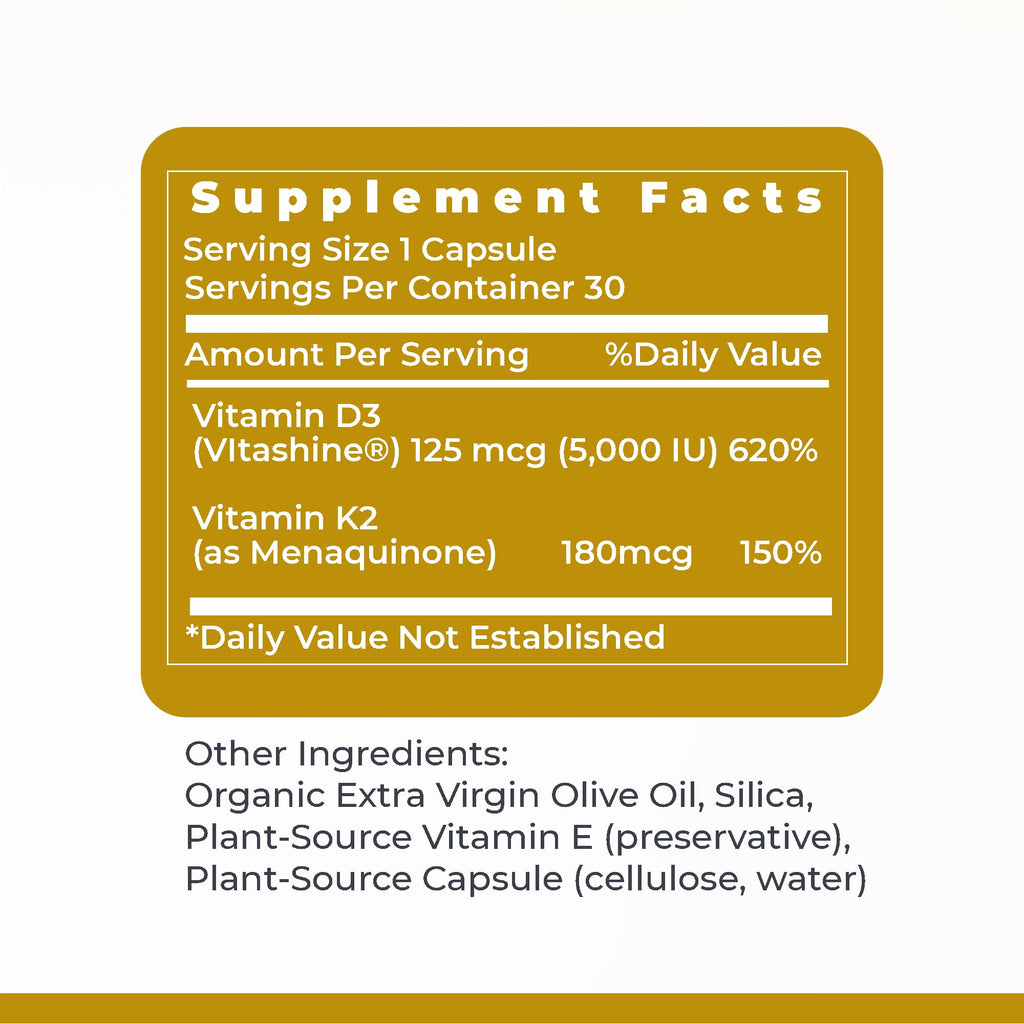 Premier Research Labs Vitamin D3 + K2 - 30 Capsules - image 6
