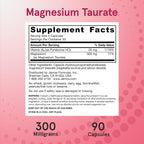 Jarrow Formulas Magnesium Taurate 300 mg - 90 Vegetarian Capsules - image 5