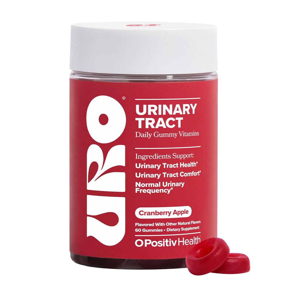 O Positiv URO Urinary Tract Gummy Vitamins with Pacran Cranberry - 60 Gummies