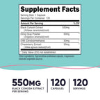 Nutricost Black Cohosh for Women 660mg - 120 Capsules - image 2
