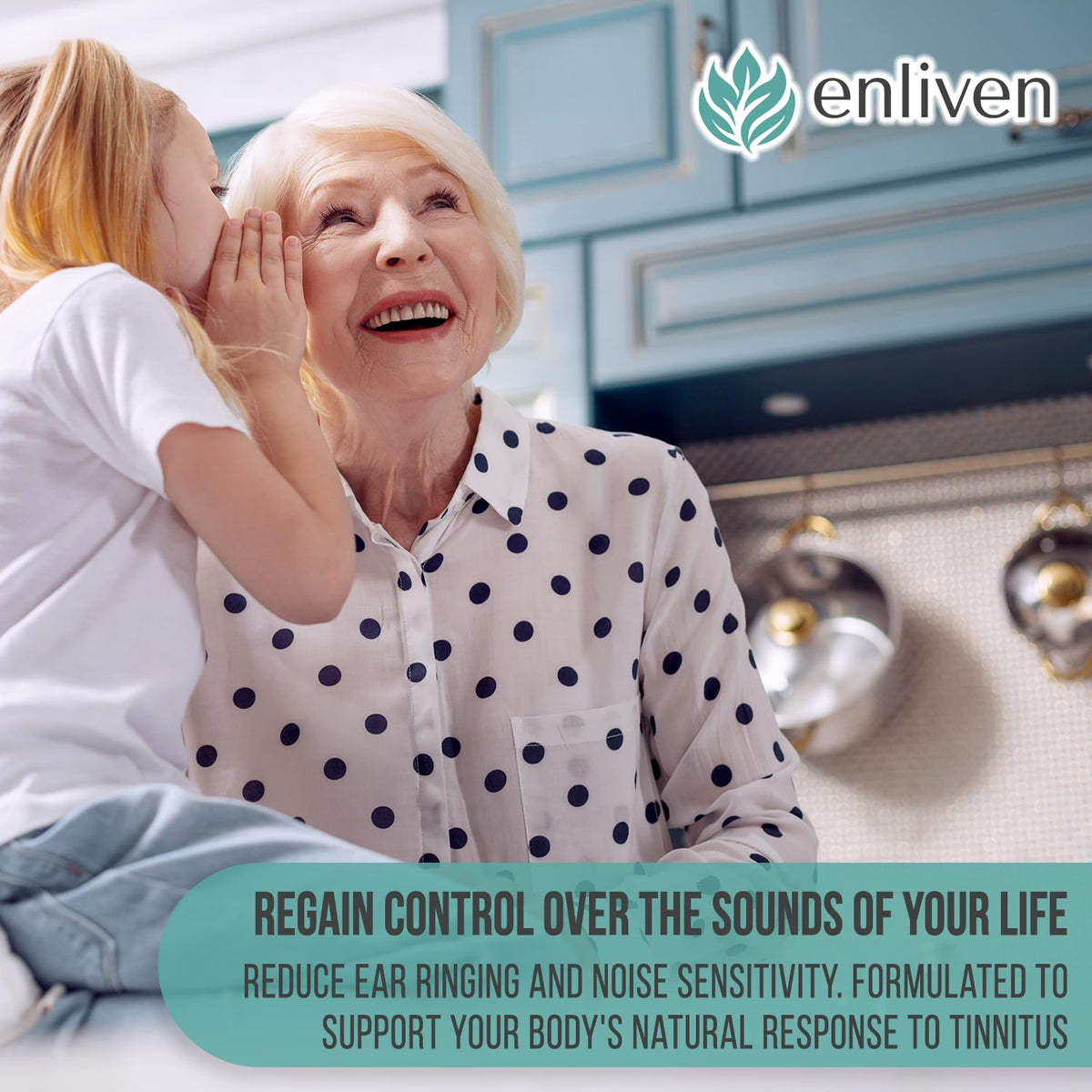 Enliven Tinnitus Relief Pills with B12 Inositol - 180 Caplets - image 4