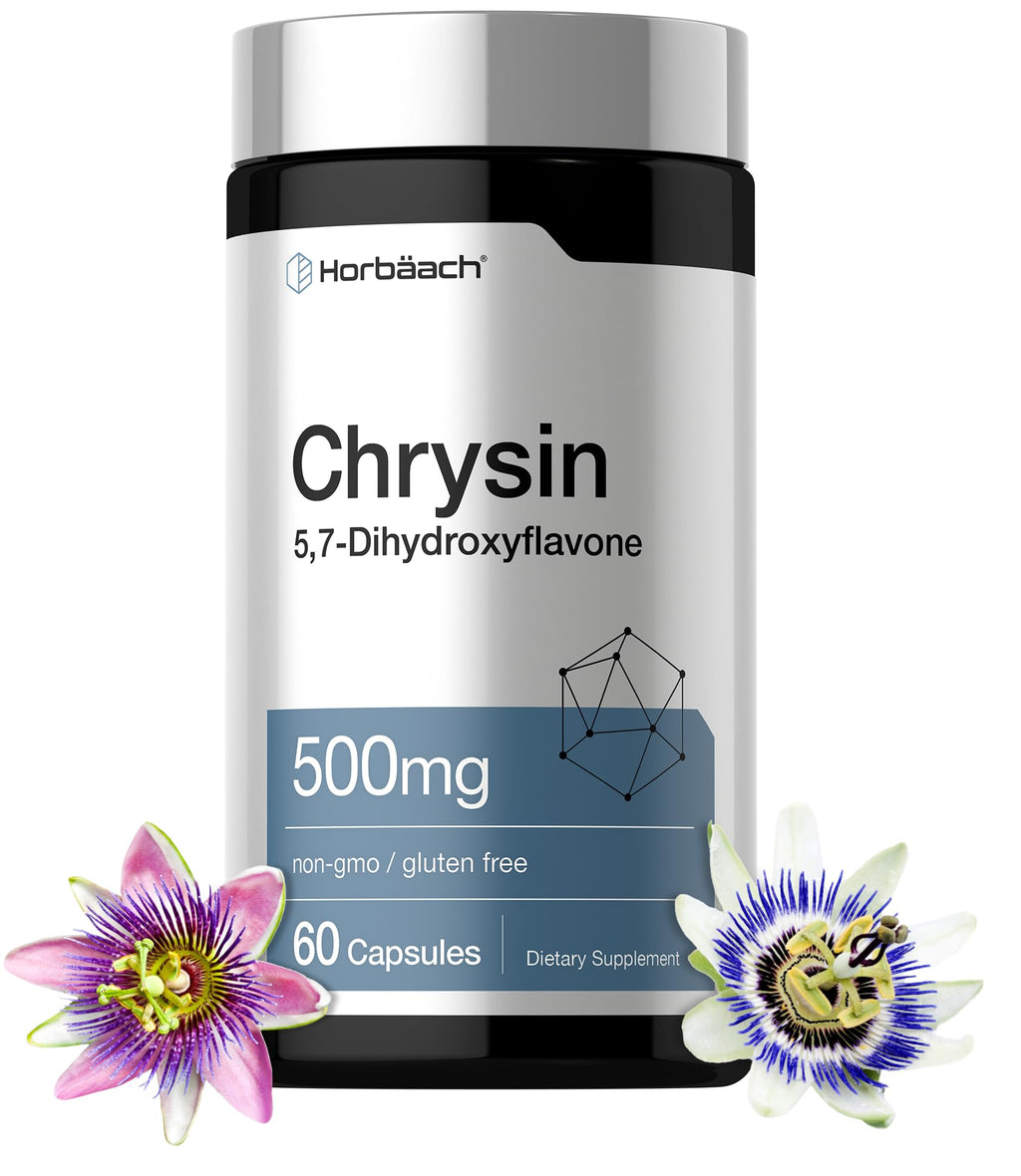 Horbäach Chrysin 500mg with Passion Flower - 60 Capsules