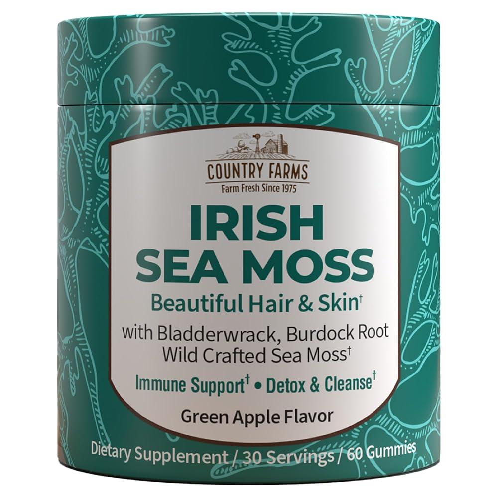 Country Farms Irish Sea Moss Gummies Immune Support - 60 Count