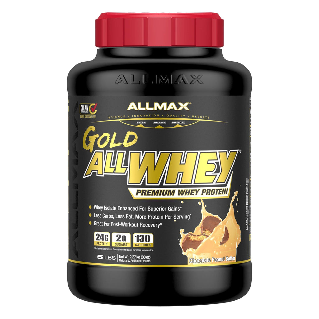 ALLMAX AllWhey Gold Whey Protein Powder, Chocolate Peanut Butter - 5 lb