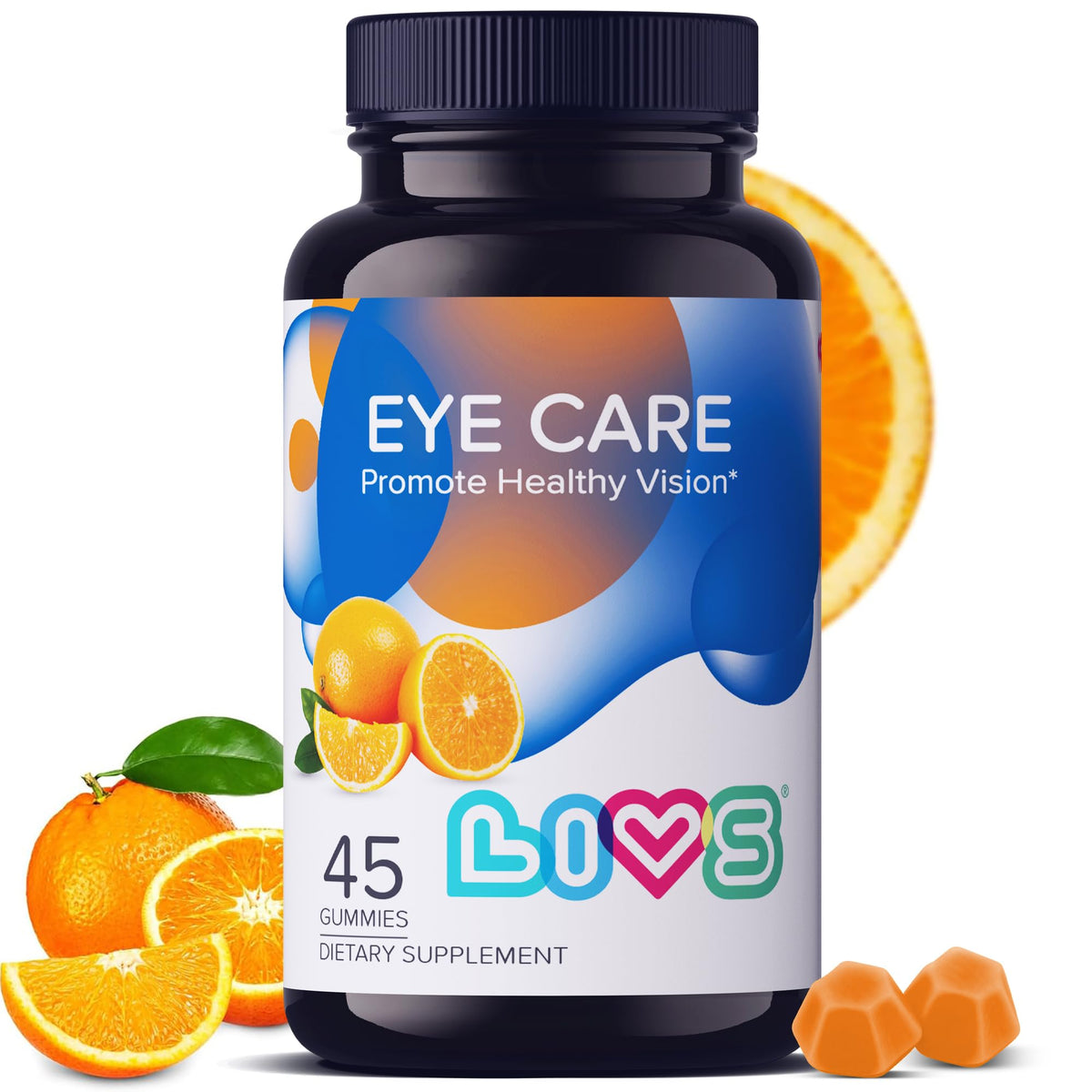 LIVS Eye Care Lutein and Zeaxanthin Gummies - 45 Gummies