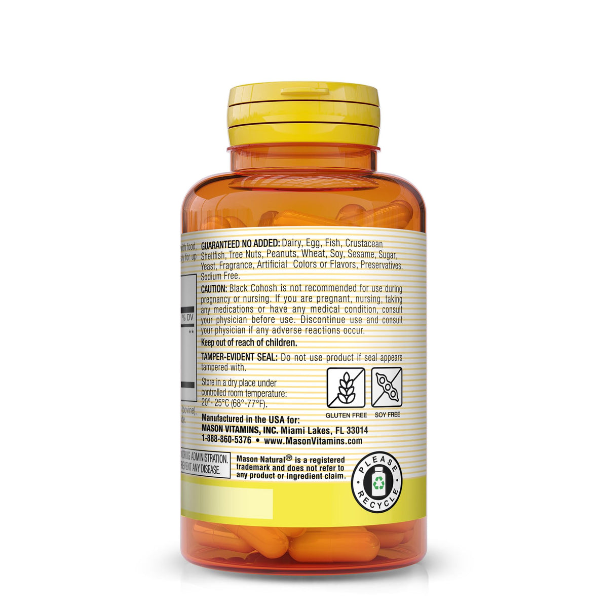 MASON NATURAL Black Cohosh Herbal Supplement - 180 Capsules - image 3
